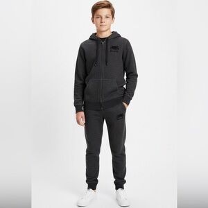 Roots Kids Charcoal Hoodie and Joggers Set Size 13/14 XXL Unisex Kids